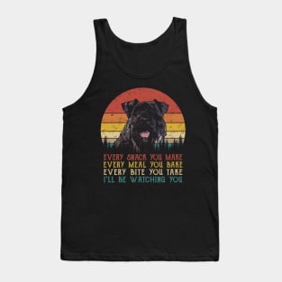 Retro Kerry Blue Terrier Every Snack You Make Every Meal You Bake Tank Top